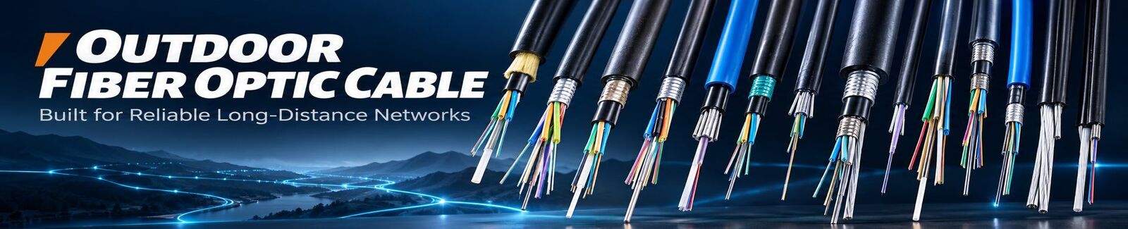 Cavo a fibre ottiche all'aperto