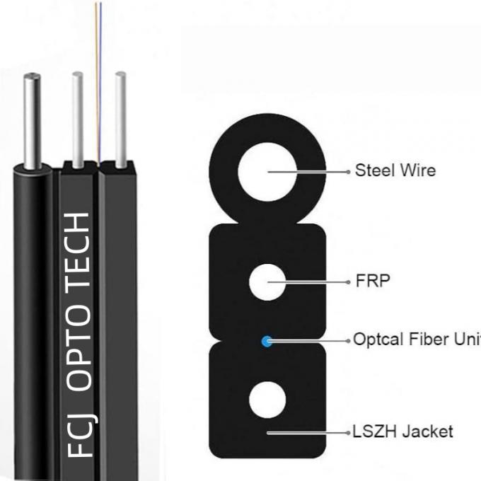 GJYXCH CABLO DROP di fibra ottica FRP 1 2 4 CABLO DROP di fibra ottica 4