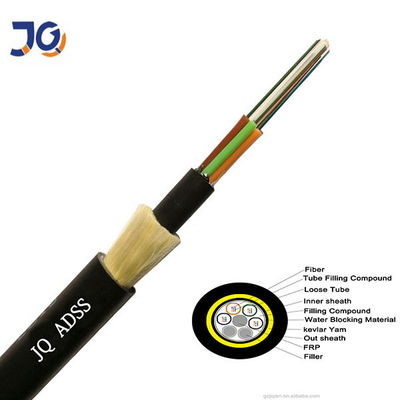 Factory Price ADSS Span 100M Fiber Optic Cable 48 Core G652D Optical Fiber Cable