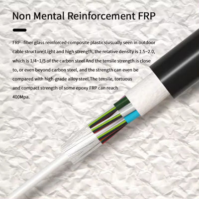 Wholesale Outdoor Non Metal 96 Core Aerial Duct G652D GYFTY Fiber Optic Cable With FRP