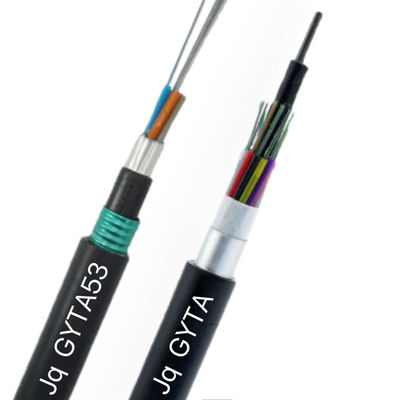 High Quality 96 Core Direct Burial GYTA53 Single Mode Underground  Optical Fiber Cable