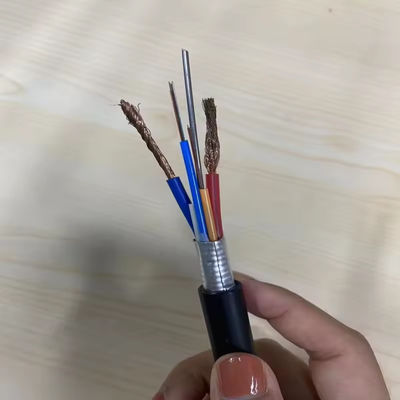 Factory Peice 96 Core GDTA GDTS Photoelectric Hybrid Fiber Optic Cable G652D Single Mode Fiber With Power Wire