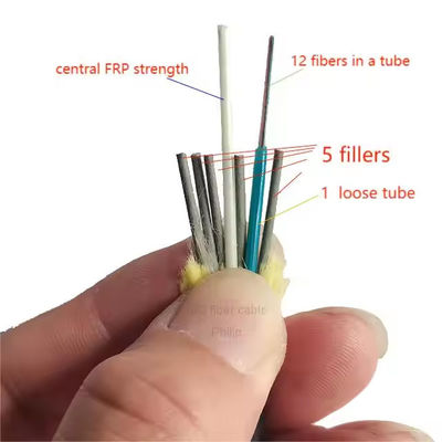 Aerial ADSS G652D G657A1 G657A2 144 Core Single Mode Outdoor Fiber Optic Cables With Aramid Yarn 100m 200m Span