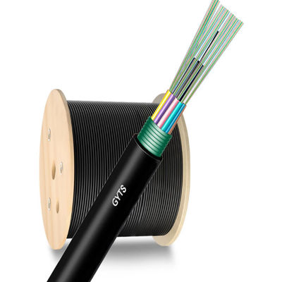 Outdoor 72 96 144 216 288 Core Steel Armor Fiber Optic Cable Non-self Supporting Aerial GYTS GYTA