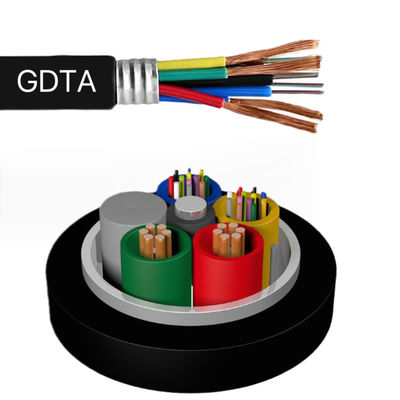 2Core 4Core 6Core 8Core 24Core GDTA GDTS Hot Sale Outdoor Optical Fiber Cable  For Access Network With Copper Wire