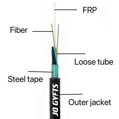24 48 72 96 144 Core GYFTS Anti-rodent Fiber Optic Cable Outdoor Armored Optical Fiber Cable