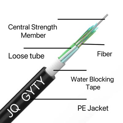 Factory Price Aerial Fibre Optic Cable GYTY Outdoor G652D Singlemode