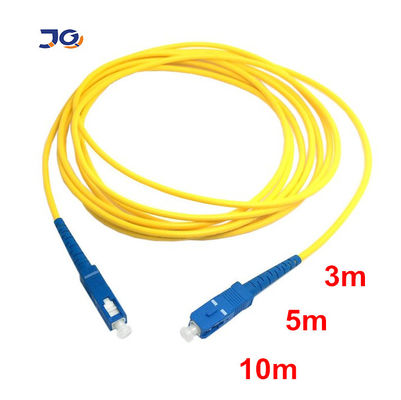 Qualità  Duplex OS2 9 125um SC to LC Single Mode Fiber Optic Patch Cord Low Loss fabbrica