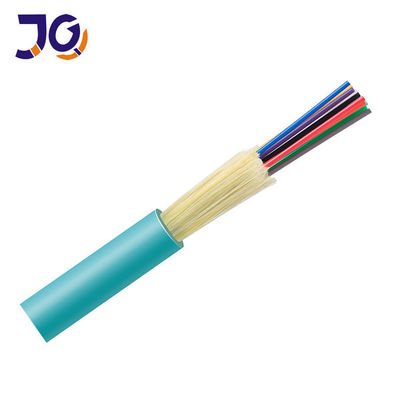 Qualità  GJFJV10 24 Core Multimode Indoor Fiber Optic Cable OM1 OM2 OM3 LSZH Gigabit Network fabbrica