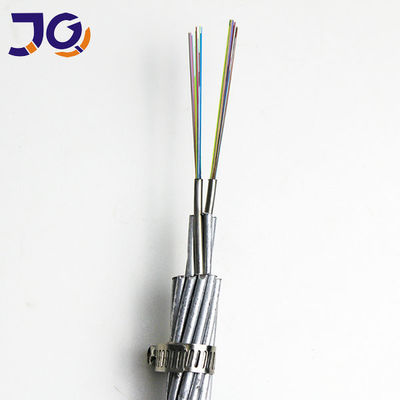 Qualità  OPGW Optical Power Ground Wire Fiber Optic Cable 24 48 Core Single Mode Overhead Power Transmission fabbrica