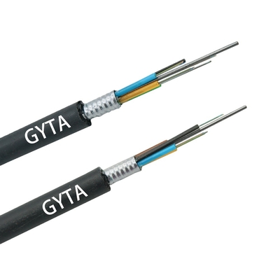 Outdoor GYTA G652D GYTA / GYTS  12 24 Cores Single Mode G652D Fiber Optic Cable