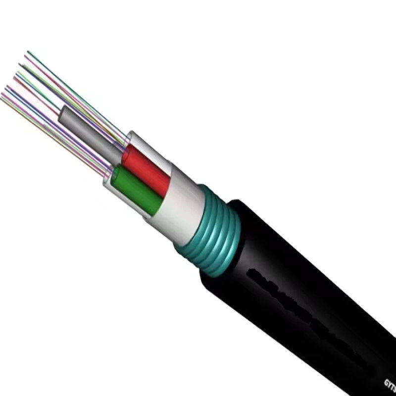 Outdoor 72 96 144 216 288 Core Steel Armor Fiber Optic Cable Non-self Supporting Aerial GYTS GYTA