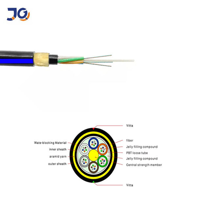 Tutti i ADSS aerei dielettrici cablano le 24 fibre ottica Adss dei 48 72 96 144 centri