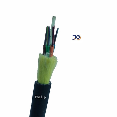 Nessun metallo tutto l'HDPE autosufficiente del cavo a fibre ottiche monomodale di Dieletric ADSS inguainato con filato