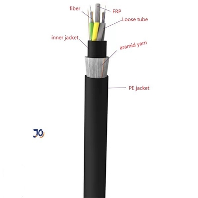 Rivestimento dell'HDPE all'aperto tutto il cavo a fibre ottiche monomodale autosufficiente di Dieletric ADSS
