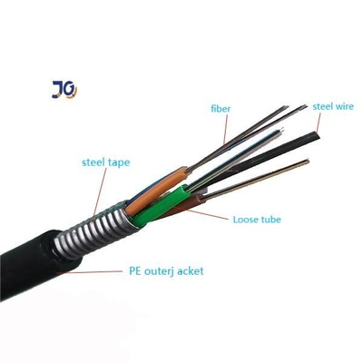 Spese generali di forza del filo di acciaio e canalizzare il 24/48/96 di cavo a fibre ottiche monomodale di C GYTS/GYTA