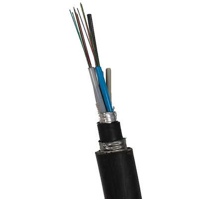 Il singolo modo GYTA53 12/48 svuota il cavo a fibre ottiche corazzato del rivestimento di Doule