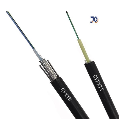 Cavo a fibre ottiche monomodale corazzato all'aperto del filo di acciaio del cavo a fibre ottiche GYXTW