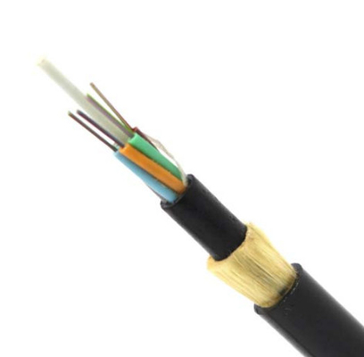 Antenna dielettrica tutta del rivestimento del cavo di ADSS la doppia installa il cavo ottico della fibra della portata 48 di 150m