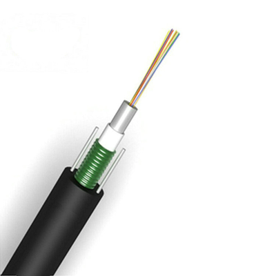 24 cavi a fibre ottiche corazzati corazzato luminoso del cavo del centro GYXTW