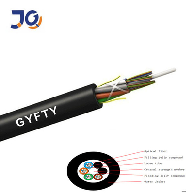 Cavo sotterraneo Unarmoured G652D 12 di GYFTY 24 FO 24 cavi a fibre ottiche 48