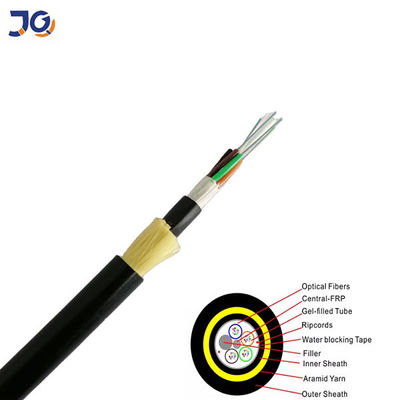Cavo a fibre ottiche ADSS 12 24 48 96 cavi a fibre ottiche di singolo modo ADSS del centro