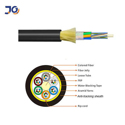 ADSS autoportante completamente dielettrico Span 250m 24 Core 48 Core 96 Core Fiber Optic Cable ADSS