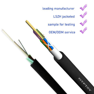 FRP Strength Member LSZH Sheath Fiber Optic Cable GYFTZY stratificato tubo all'aria aperta cavo in fibra ottica