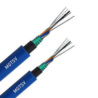 Cavo a fibra ottica blindato per miniere di carbone 12 24 48 96 144 Core LSZH Jacketed Fireproof Optical Fiber Mining Cable