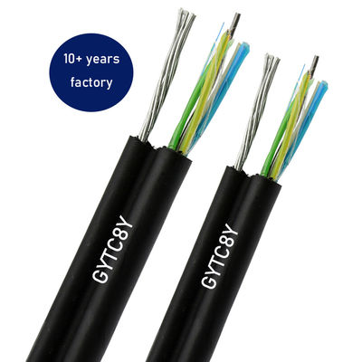 GYTC8Y G652D Single Mode Figure 8 Autoportante 4 6 8 10 12 24 48 96 144 Cavo a fibra ottica