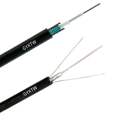 GYXTW Cavo in fibra ottica con PSP Steel Tape Armour, doppi fili in acciaio paralleli e tubo sciolto con gel per la comunicazione all'aperto