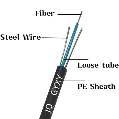 2 4 6 8 12 core Cablo di fibra ottica per esterni GYXY Cavo non blindato