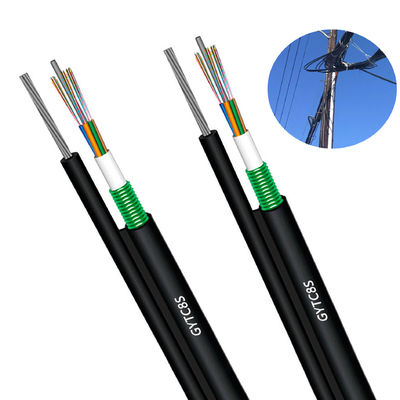 Jiqian overhead all'aperto 48 core fig 8 cavo di fibra ottica auto-supporto figura corazzata 8 cavo di fibra ottica GYTC8S