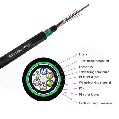 2-144 nuclei doppio involucro doppio blindato GYTY53 Cavo in fibra ottica direttamente sepolto sotterraneo