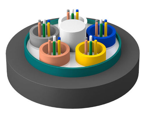 Cavo blindato in fibra ottica per esterni GYTZS Giacca antincendio LSZH Cavo di guarnizione esterna
