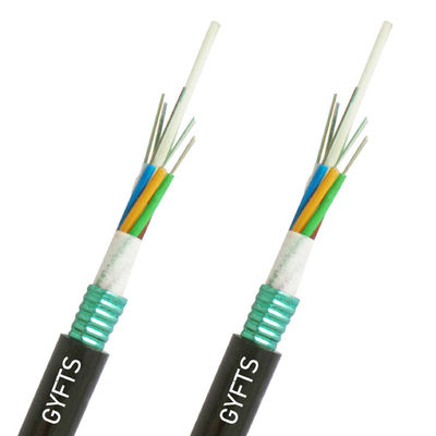 Cable a fibra ottica aereo GYFTS 4 km/tamburo G652d Produttore Fornitore 24 Core Single Mode Fibre Optic Cable