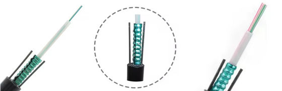 2 4 6 8 16 24 Cavo a fibra ottica corazzato aereo Gyxtw Gyxtw53 Uni Tube Single Mode