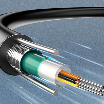 2 4 6 8 16 24 Cavo a fibra ottica corazzato aereo Gyxtw Gyxtw53 Uni Tube Single Mode