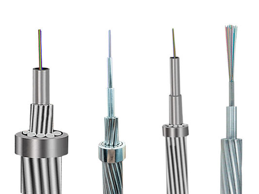 OPGW Cavo in fibra ottica Cavi a terra Potenza 4 48 Core Single Mode Aerial Overhead