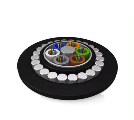 Cavo in fibra esterna sott'acqua GYTA33 Armored Seel Wire Cavo in fibra ottica 12 24 48 96 144 Core Fibra ottica diretta sepolta