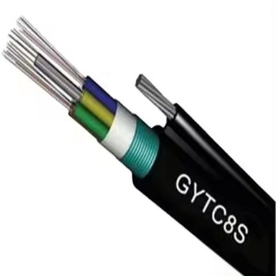 OEM 144 Core Outdoor Fiber Optical Aerial Cable Steel Wire Strand Autoportante Figura 8 GYTC8S Cavo in fibra ottica