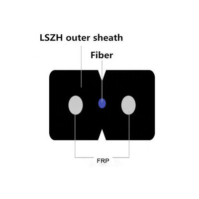 Cable FTTH Drop 1 Core G657A1 LSZH Indoor Drop Cable GJXFH-1B6