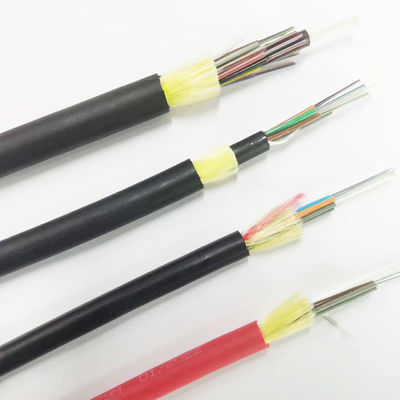 6 Core Adss 12 Core Fiber Optic Cable Span 400m
