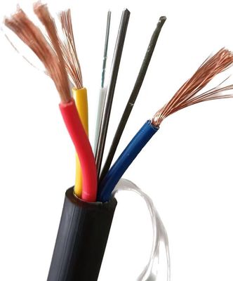 12 Core OPLC Cablo ibrido in fibra ottica Cavo in fibra composita con conduttore di rame