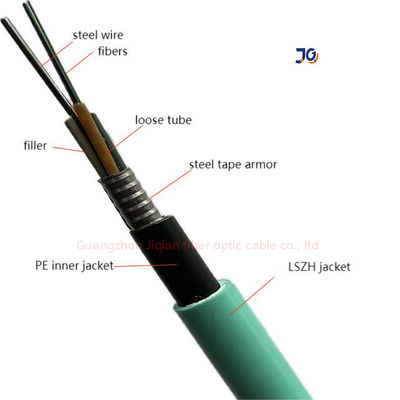 Cable a fibra ottica a prova di fuoco armato antifiamma