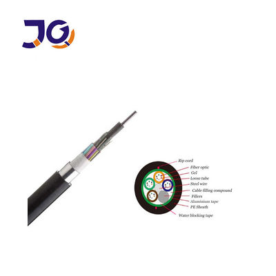 SM MM Armored G652D 24 48 96Core Fiber Optic Cable GYTS
