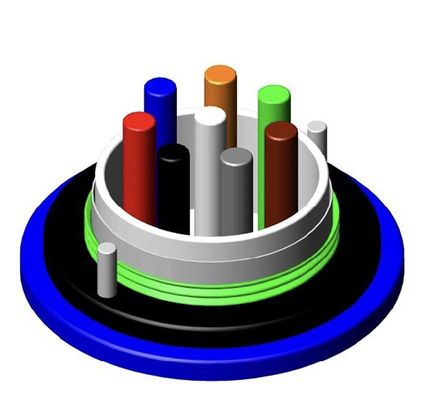 Cavo in fibra ottica blindato resistente al fuoco MGTSV MGXTSV Cavo di comunicazione ignifugo per miniere