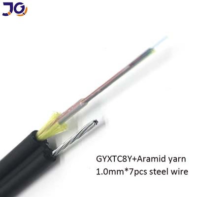 4 core 6 core 12 core cavo ottico a fibra con filo d'acciaio Mini Figura 8 cavo Gyxtc8y Gyxtc8a