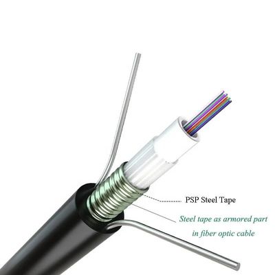SM Cavo in fibra ottica da esterno in singolo modo GYXTW53 GYXTW Mulitmode OM3 12 Core Fiber Optic Cable