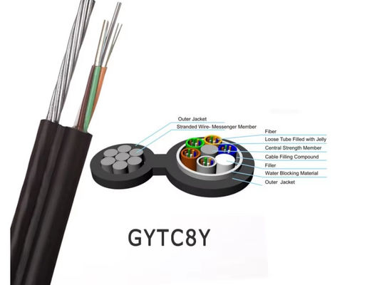 GYTC8S Figura 8 Cavo in fibra ottica fili a fili messaggeri aerei